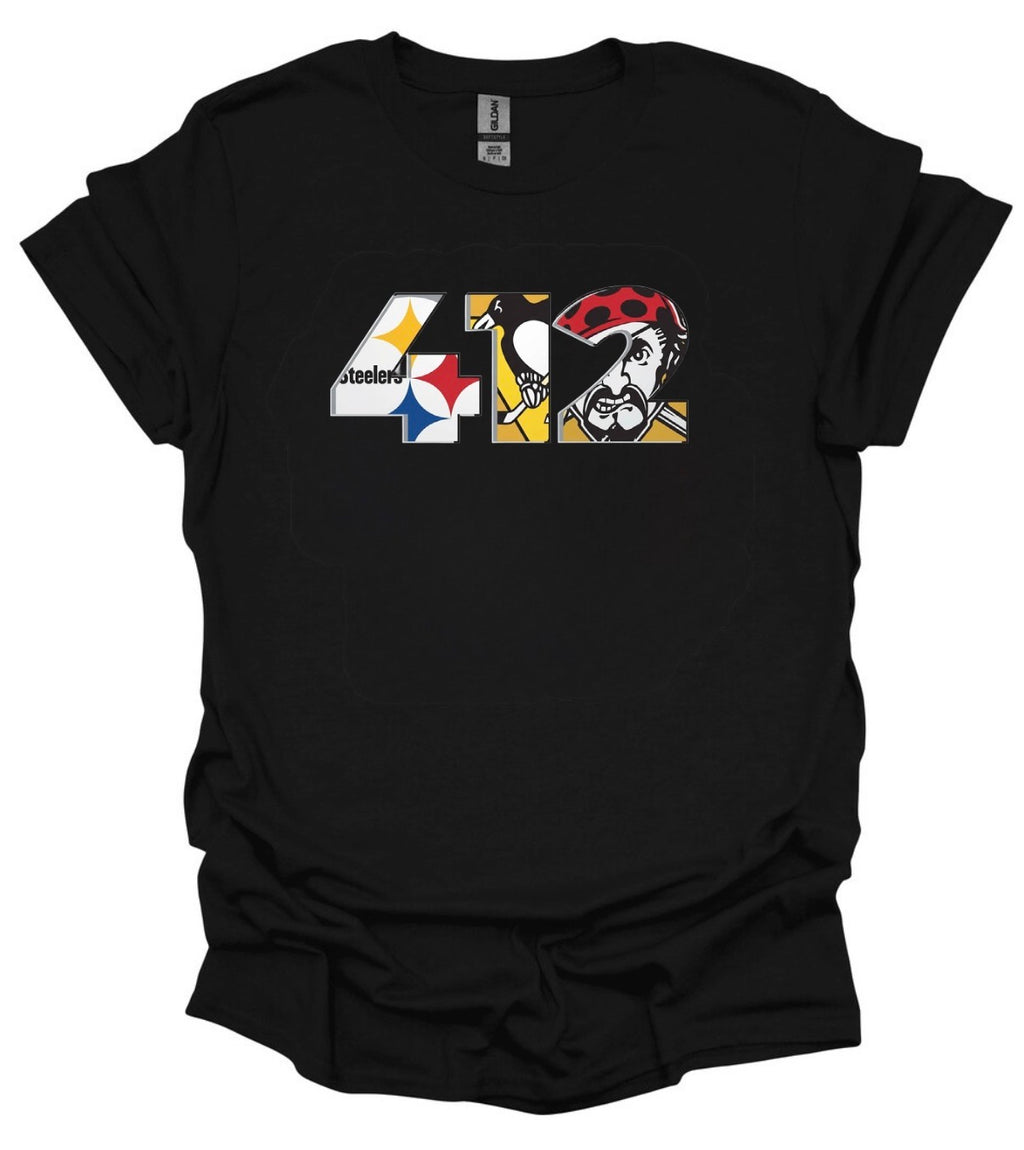 Pittsburgh 412 Sports Apparel | T-Shirt, Sweatshirt or Hoodie