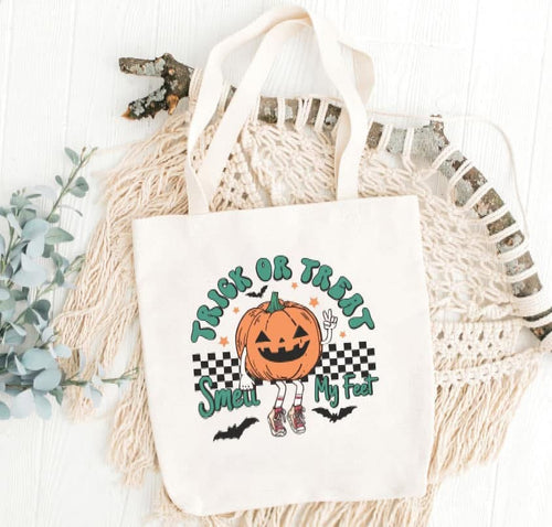 Custom Halloween Trick or Treat Bags - Choose Design & Bag Color