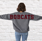 Custom Mascot Sweatshirt - Oversized Varsity Back Print