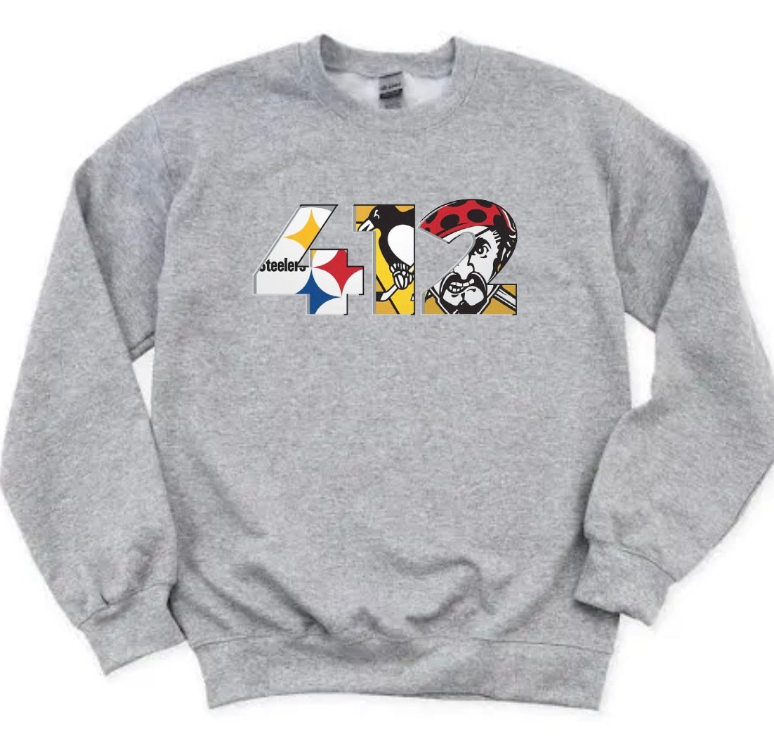 Pittsburgh 412 Sports Apparel | T-Shirt, Sweatshirt or Hoodie