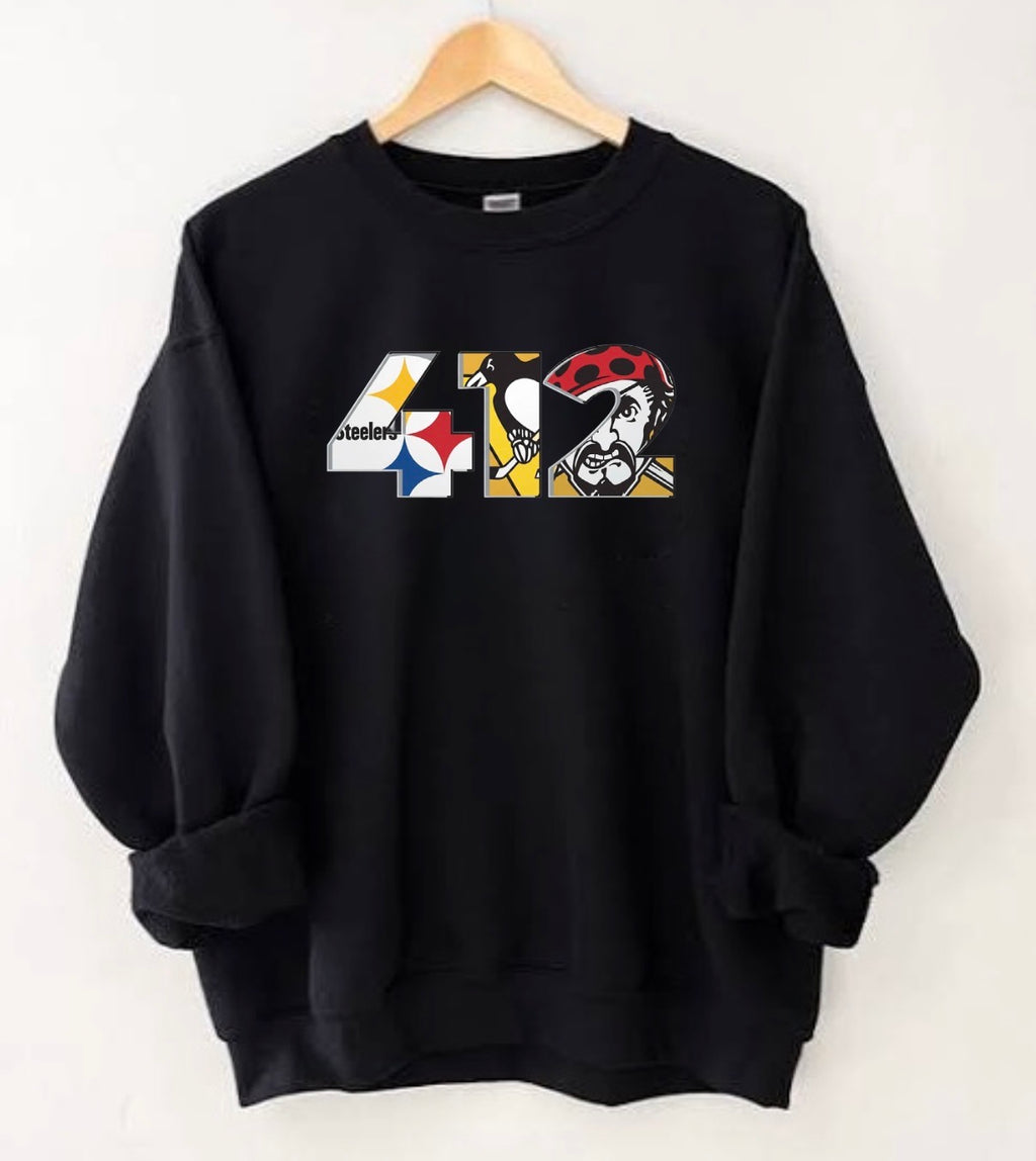 Pittsburgh 412 Sports Apparel | T-Shirt, Sweatshirt or Hoodie