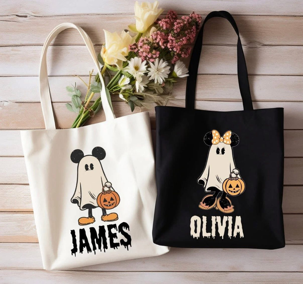 Custom Halloween Trick or Treat Bags - Choose Design & Bag Color