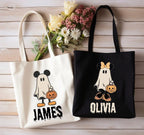 Custom Halloween Trick or Treat Bags - Choose Design & Bag Color