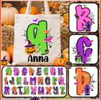 Custom Halloween Trick or Treat Bags - Choose Design & Bag Color