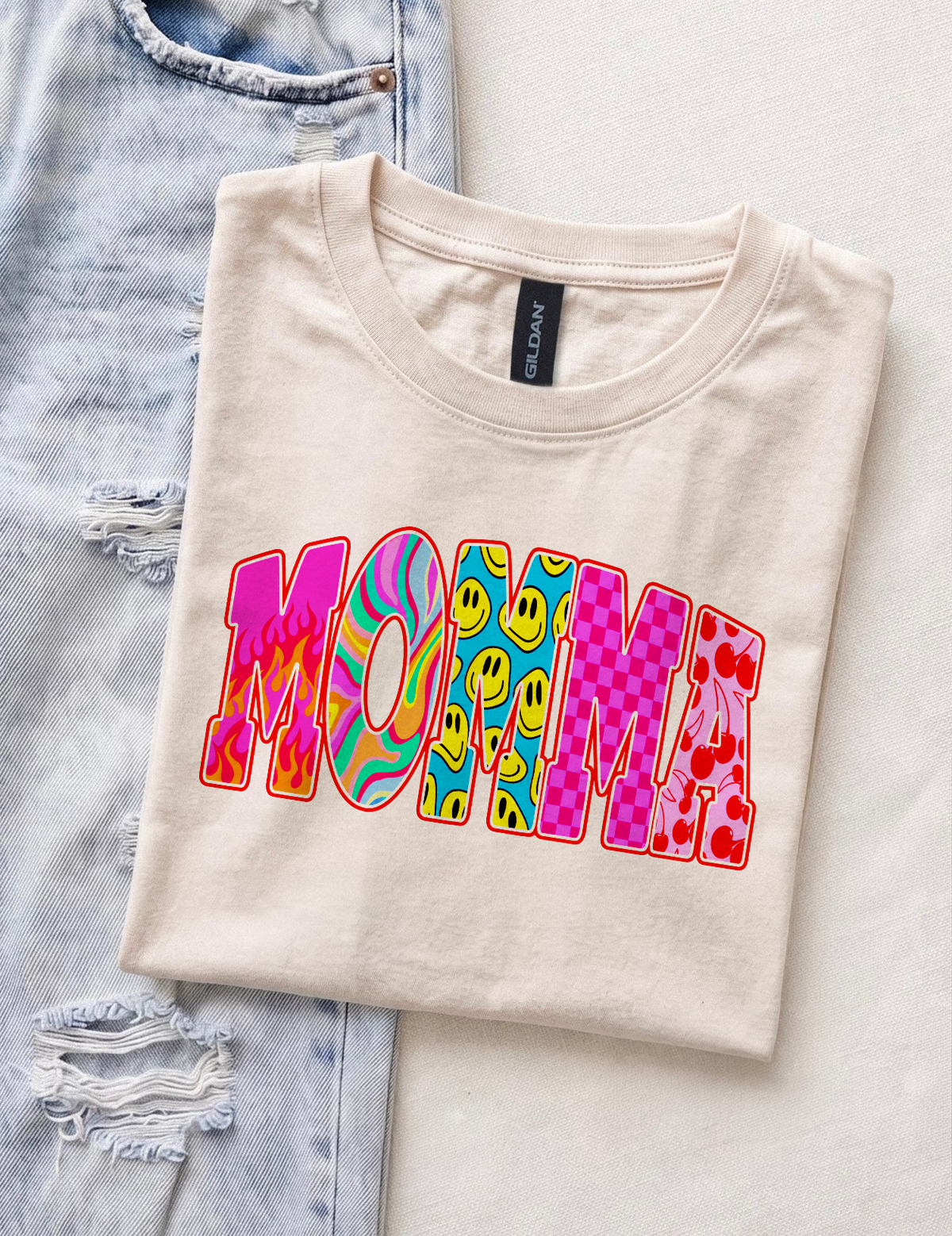 Mama Graphic T-Shirts & Crewneck Sweatshirts | Retro, Checkered, Floral, & Leopard Print, Gift for Mom