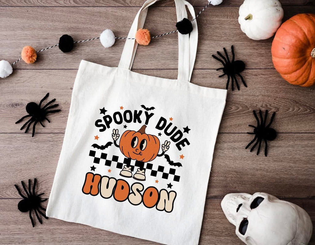 Custom Halloween Trick or Treat Bags - Choose Design & Bag Color