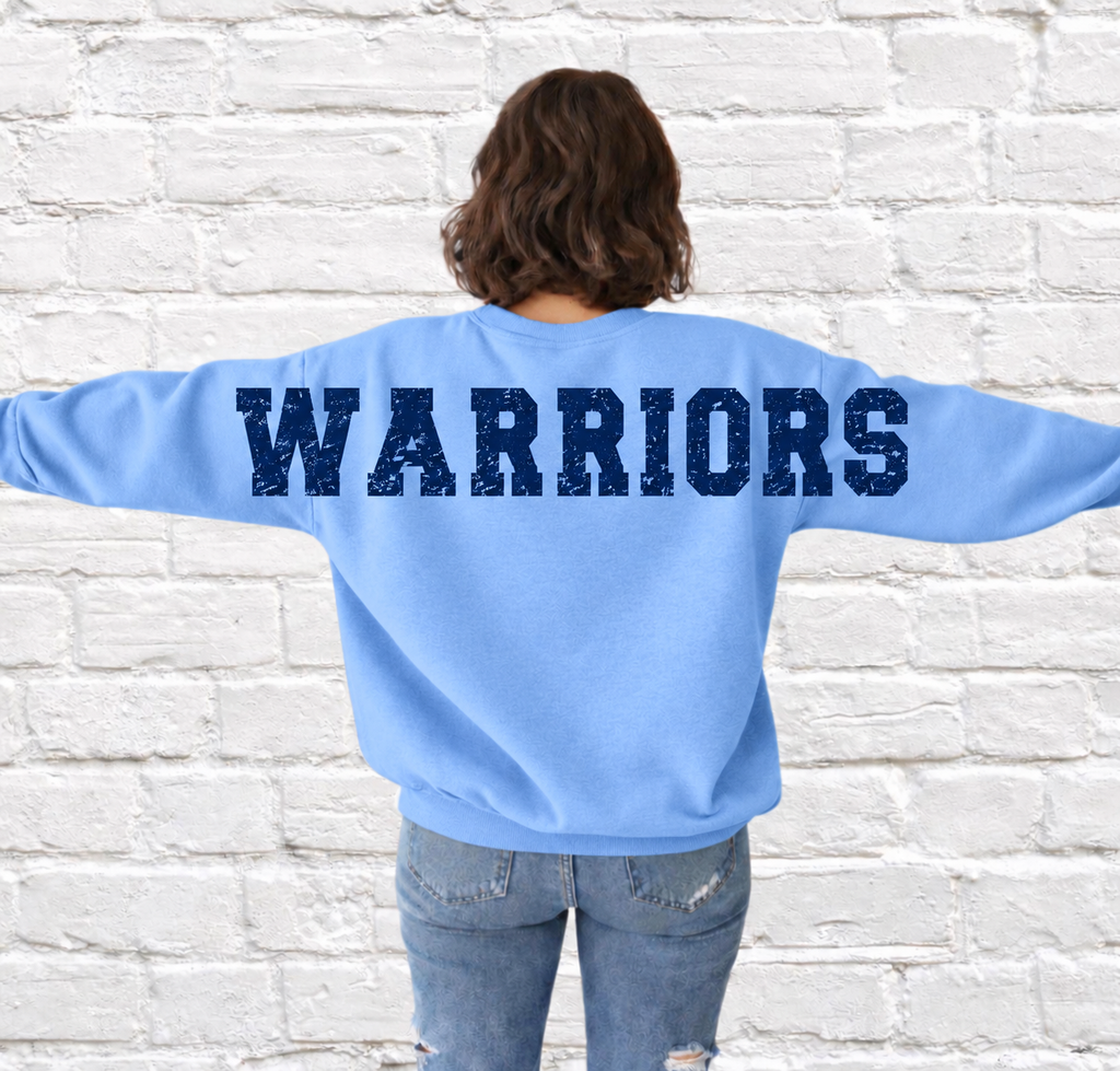 Custom Mascot Sweatshirt - Oversized Varsity Back Print