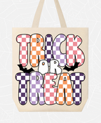 Custom Halloween Trick or Treat Bags - Choose Design & Bag Color