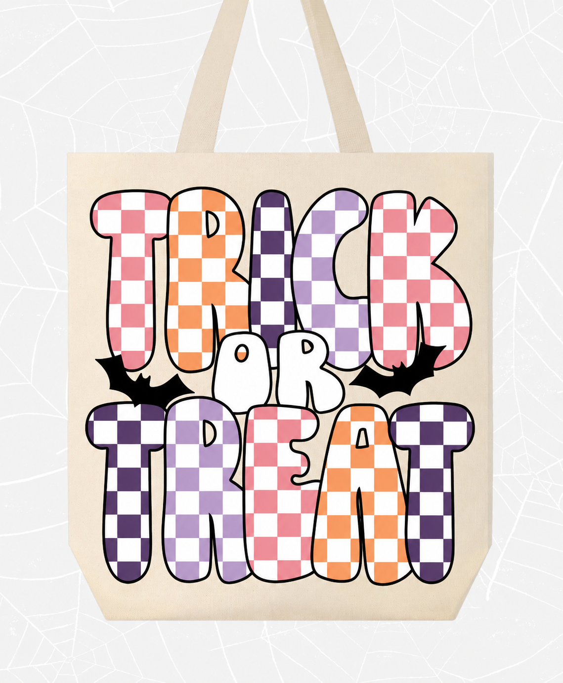 Custom Halloween Trick or Treat Bags - Choose Design & Bag Color