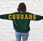 Custom Mascot Sweatshirt - Oversized Varsity Back Print