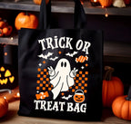 Custom Halloween Trick or Treat Bags - Choose Design & Bag Color