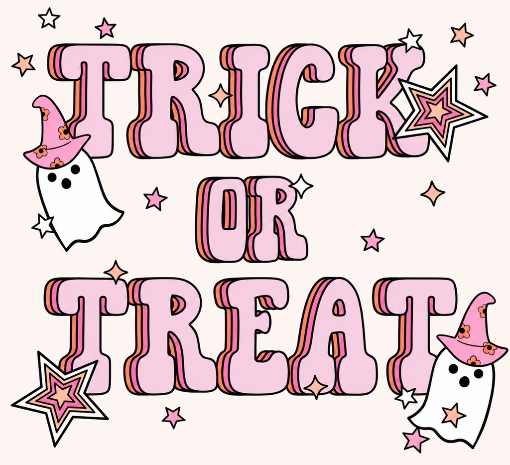 Custom Halloween Trick or Treat Bags - Choose Design & Bag Color