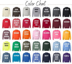 Custom Mascot Sweatshirt - Oversized Varsity Back Print