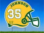 Personalized Football Helmet Yard Sign