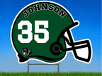 Personalized Football Helmet Yard Sign