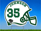 Personalized Football Helmet Yard Sign
