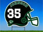 Personalized Football Helmet Yard Sign
