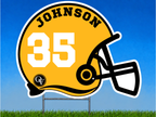 Personalized Football Helmet Yard Sign