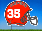 Personalized Football Helmet Yard Sign