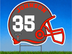 Personalized Football Helmet Yard Sign