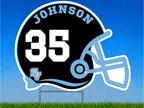 Personalized Football Helmet Yard Sign